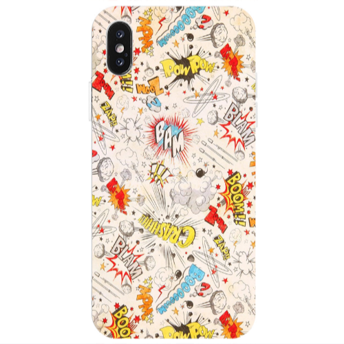 Apple iPhone X Pow pow Transparent Silicone TPU Θήκη