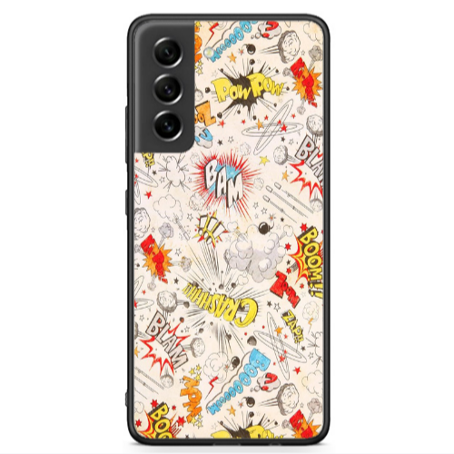 Samsung S21 FE Pow pow Black Glossy Θήκη