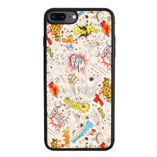 Apple iPhone 7 Plus Pow pow Black Glossy Θήκη
