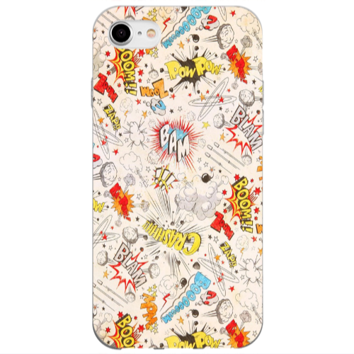 Apple iPhone SE 2020 Pow pow Transparent Silicone TPU Θήκη