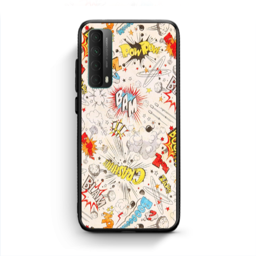 Huawei P Smart 2021 Pow pow Black Glossy Θήκη