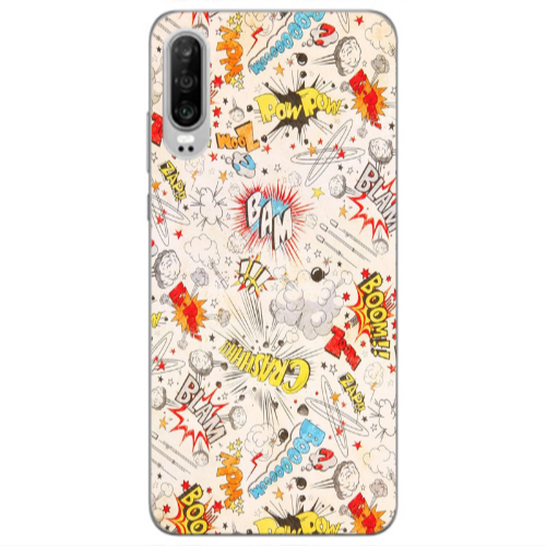 Huawei P30 Pow pow Transparent Silicone TPU Θήκη