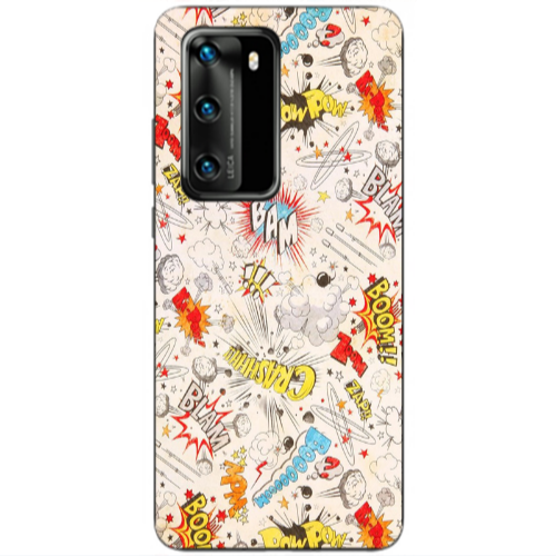 Huawei P40 Pow pow Transparent Silicone TPU Θήκη