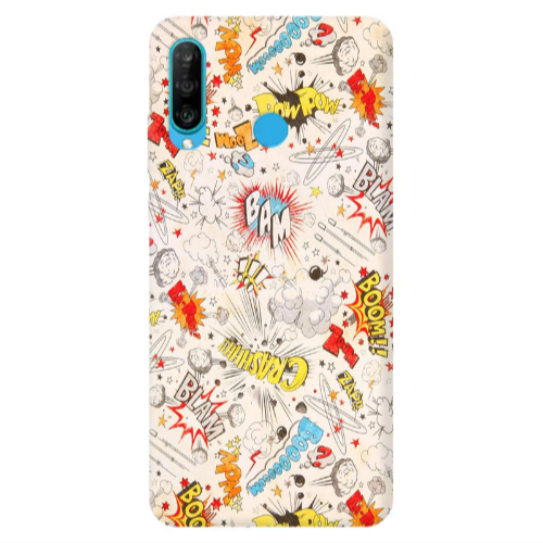 Huawei P30 Lite Pow pow Transparent Silicone TPU Θήκη