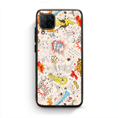 Huawei P40 Lite Pow pow Black Glossy Θήκη