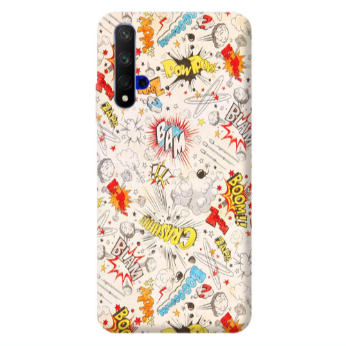 Huawei Nova 5 T Pow pow Transparent Silicone TPU Θήκη