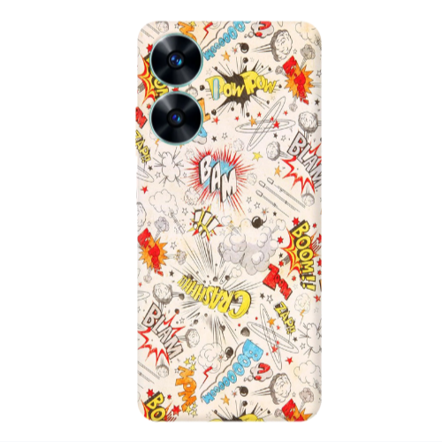 Realme C55 Pow pow Transparent Silicone TPU Θήκη