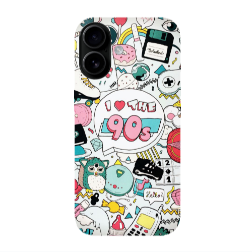 Apple Iphone 16 plus i love 90s Transparent Silicone TPU Θήκη