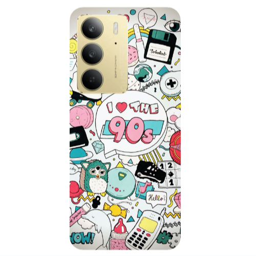 Realme C 75 i love 90s Transparent Silicone TPU Θήκη