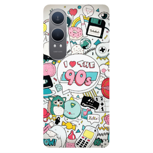 Oneplus Nord Ce 4 lite i love 90s Transparent Silicone TPU Θήκη