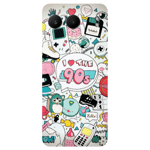 Oneplus Nord 4 i love 90s Transparent Silicone TPU Θήκη