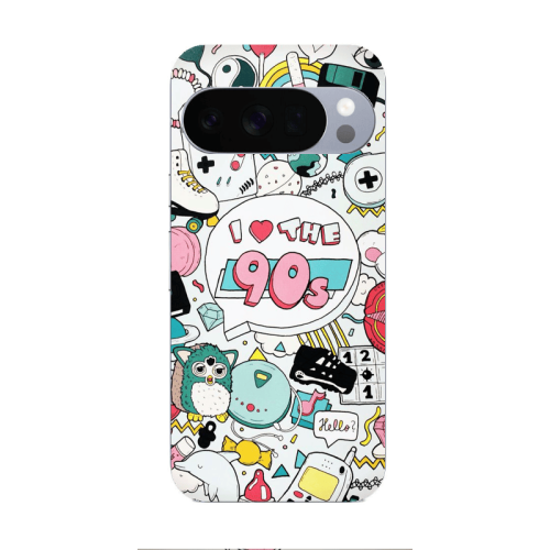 Google Pixel 10 Pro i love 90s Transparent Silicone TPU Θήκη