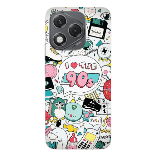 Honor 400 Lite i love 90s Transparent Silicone TPU Θήκη