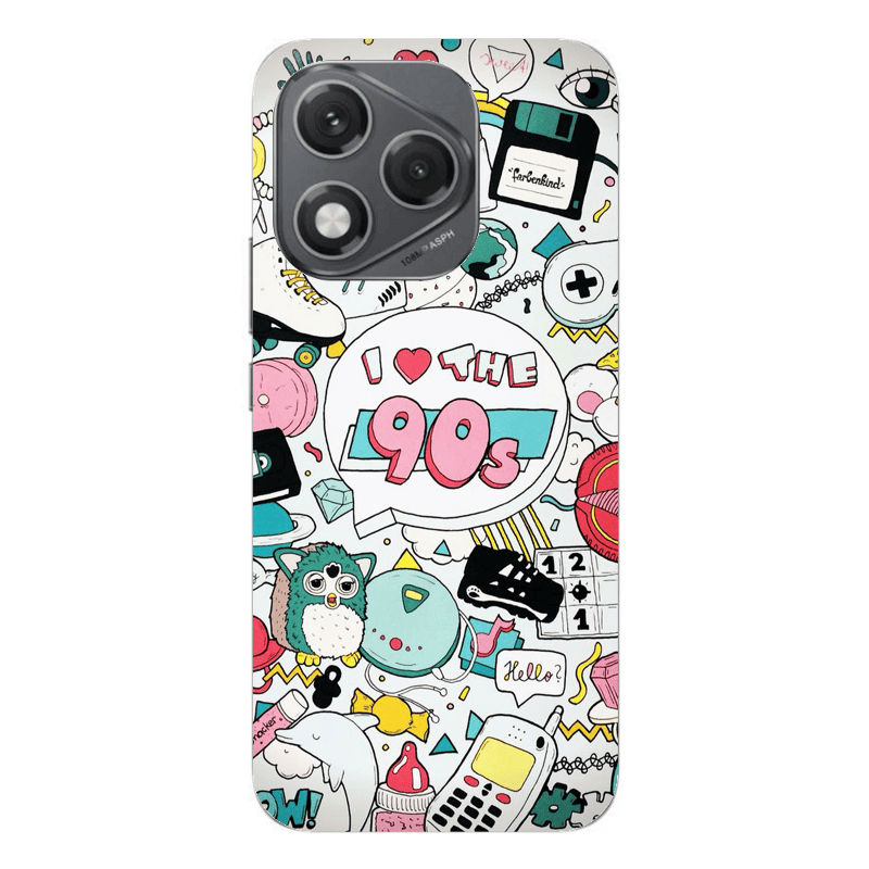 Honor 400 Lite i love 90s Transparent Silicone TPU Θήκη