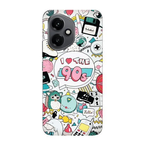 Honor Magic 400 i love 90s Transparent Silicone TPU Θήκη