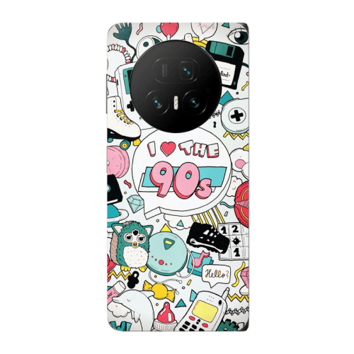 Honor Magic V5 i love 90s Transparent Silicone TPU Θήκη
