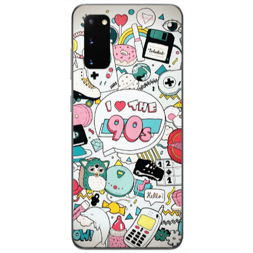 Samsung S20 i love 90s Transparent Silicone TPU Θήκη