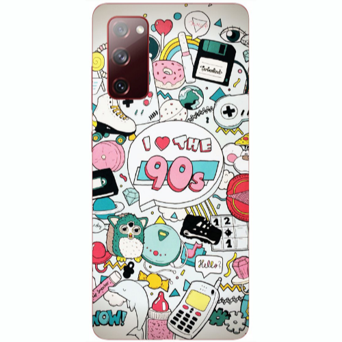 Samsung S20 FE i love 90s Transparent Silicone TPU Θήκη