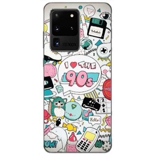 Samsung S20 Ultra i love 90s Transparent Silicone TPU Θήκη