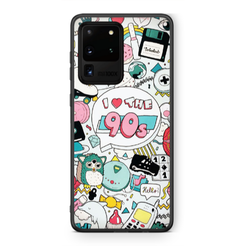 Samsung S20 Ultra i love 90s Black Glossy Θήκη