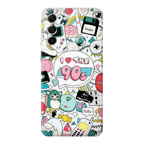 Samsung S21 i love 90s Transparent Silicone TPU Θήκη
