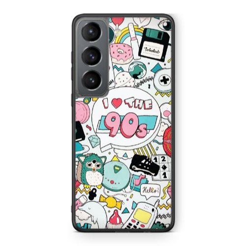 Samsung S21 i love 90s Black Glossy Θήκη