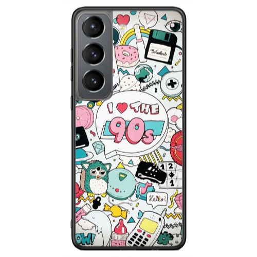 Samsung S21 Ultra i love 90s Black Glossy Θήκη