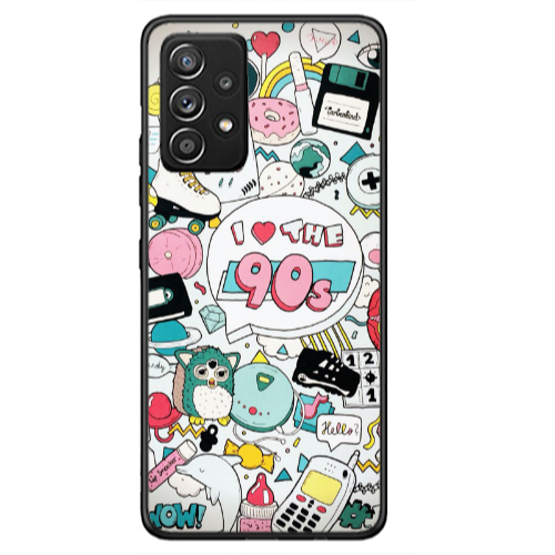 Samsung A53 i love 90s Black Glossy Θήκη