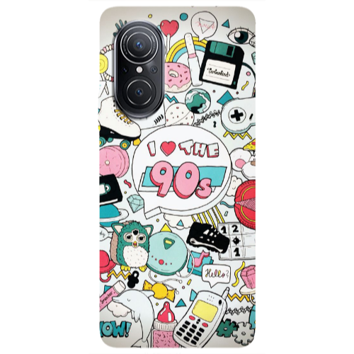 Huawei Nova 9 SE i love 90s Transparent Silicone TPU Θήκη