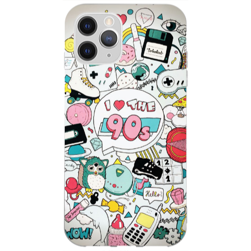 Apple iPhone 13 Pro i love 90s Transparent Silicone TPU Θήκη