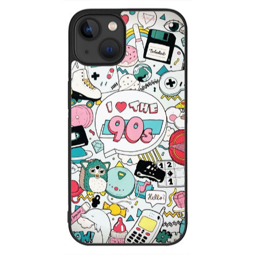 Apple iPhone 13 Mini i love 90s Black Glossy Θήκη