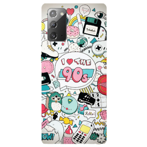 Samsung Note 20 i love 90s Transparent Silicone TPU Θήκη