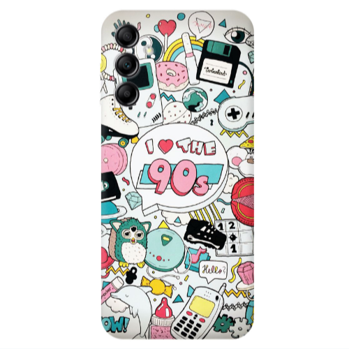 Samsung A24 i love 90s Transparent Silicone TPU Θήκη