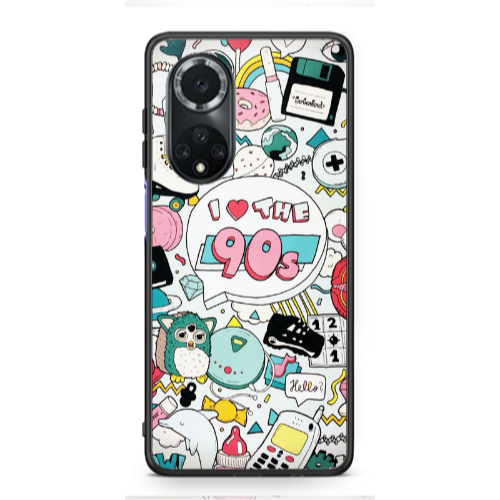 Huawei Nova 9 i love 90s Black Glossy Θήκη
