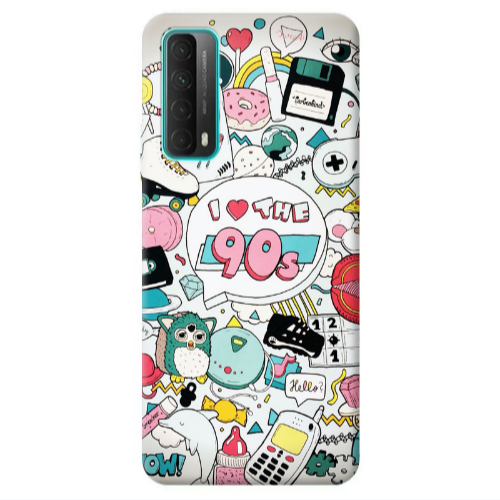 Huawei P Smart 2021 i love 90s Transparent Silicone TPU Θήκη