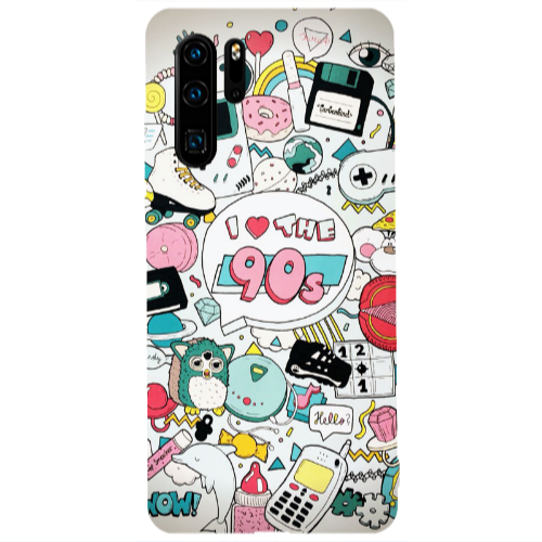 Huawei P30 Pro i love 90s Transparent Silicone TPU Θήκη