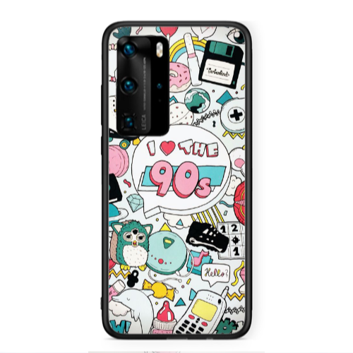 Huawei P40 Pro i love 90s Black Glossy Θήκη