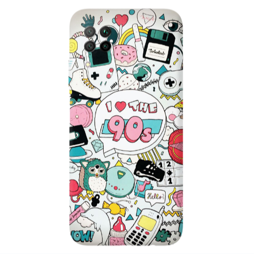 Huawei P40 Lite i love 90s Transparent Silicone TPU Θήκη