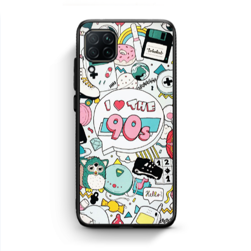 Huawei P40 Lite i love 90s Black Glossy Θήκη
