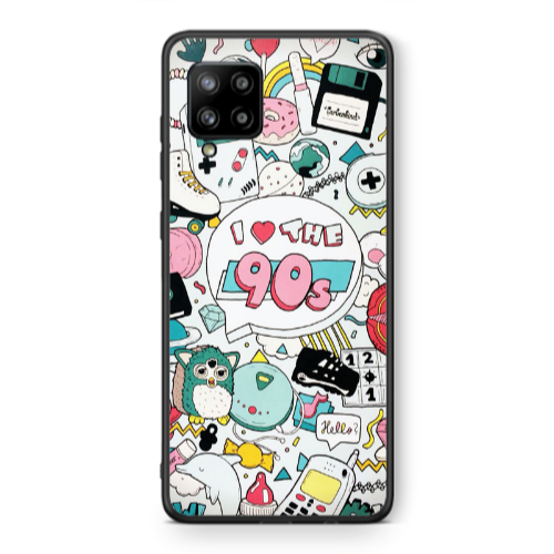 Samsung A42 5G i love 90s Black Glossy Θήκη