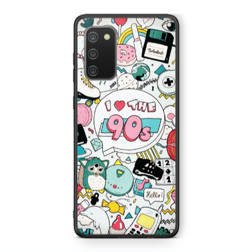 Samsung A02s i love 90s Black Glossy Θήκη