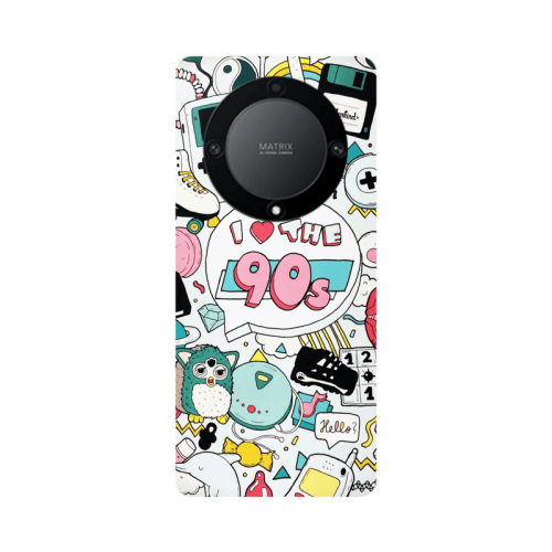 Honor Magic5 Lite 5G i love 90s Transparent Silicone TPU Θήκη