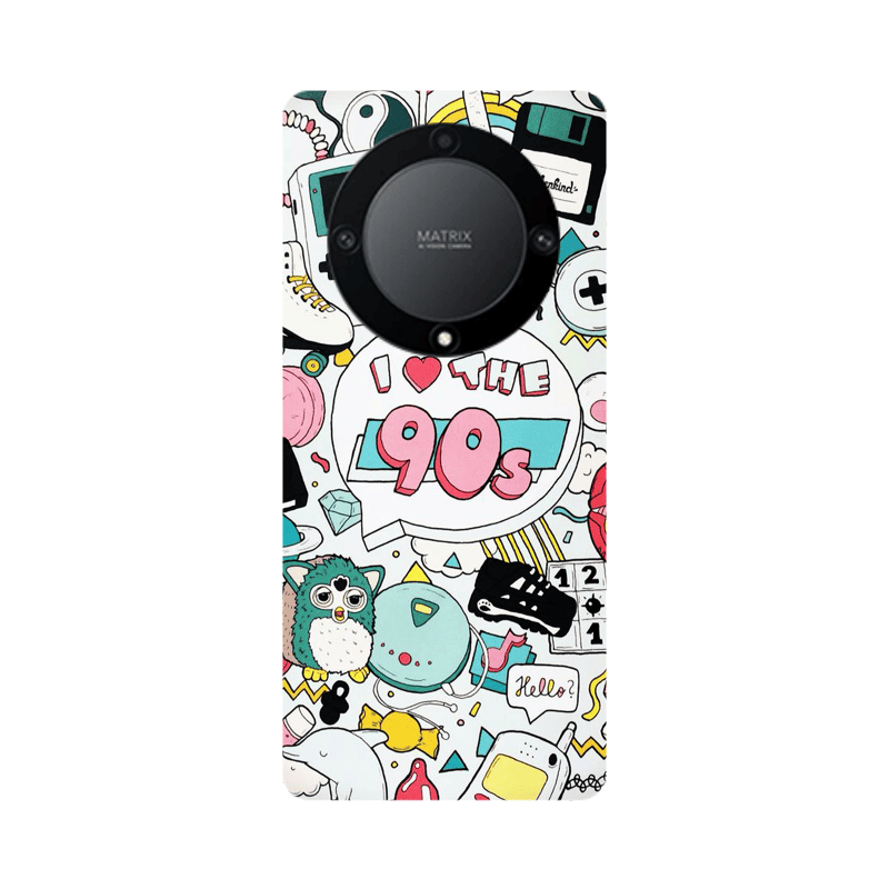 Honor Magic5 Lite 5G i love 90s Transparent Silicone TPU Θήκη