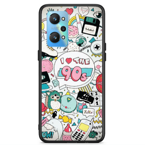 Realme Gt Neo 2 i love 90s Black Glossy Θήκη
