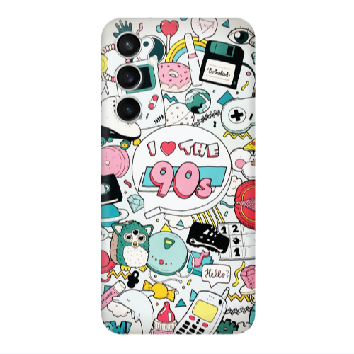 Samsung S24 Plus i love 90s Transparent Silicone TPU Θήκη