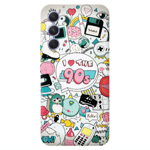 Samsung A35 i love 90s Transparent Silicone TPU Θήκη