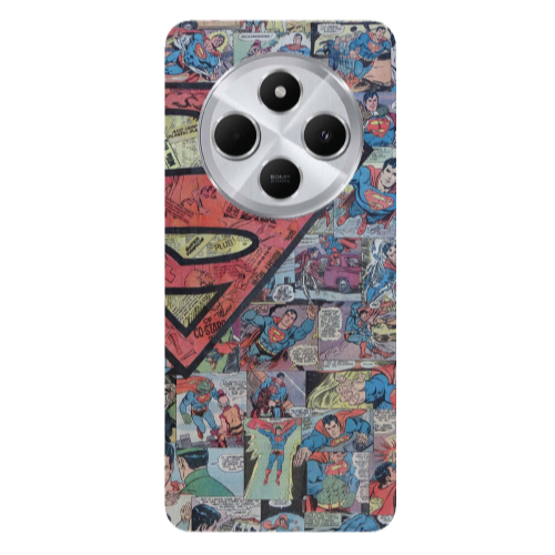 Xiaomi Redmi 14c Superman galaxy Transparent Silicone TPU Θήκη