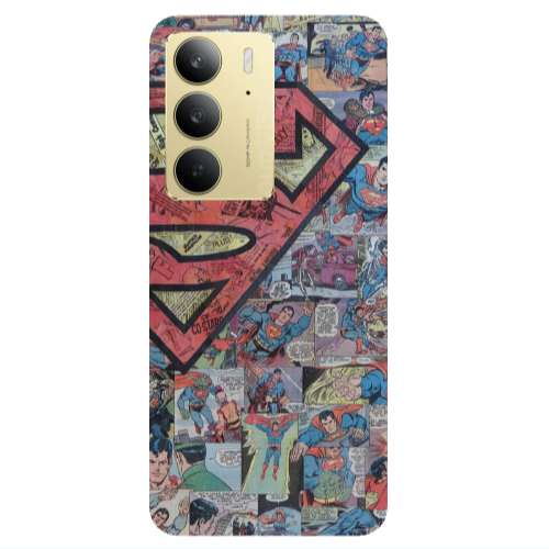 Realme C 75 Superman galaxy Transparent Silicone TPU Θήκη