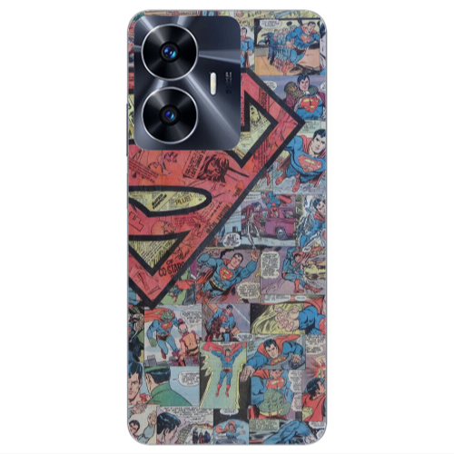 Realme Note 50 Superman galaxy Transparent Silicone TPU Θήκη