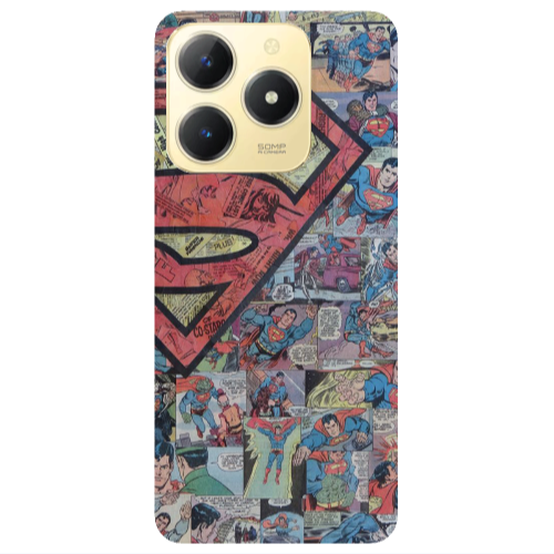 Realme C61 Superman galaxy Transparent Silicone TPU Θήκη